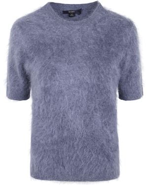 Seventy Jumper Short Sleeves "Cashmere Short Sleeves Round Neck" - Blue