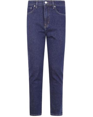 Ralph Lauren Hi Rs Sk Ank Ankle Skinny Denim Jeans - Blue