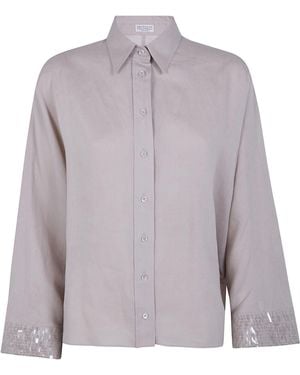 Brunello Cucinelli Linen Shirt - Natural