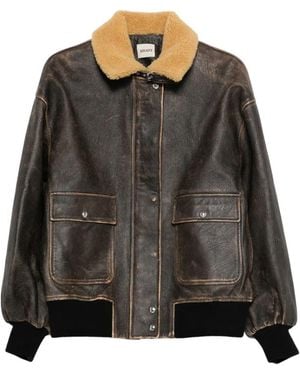KHAITE "Sandor" Leather Jacket - Black