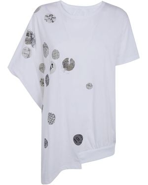 Y's Yohji Yamamoto Asymmetry Oversized T-Shirt - White