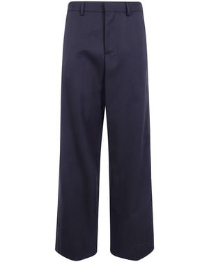Ann Demeulemeester Trousers Loose Fit "Viola" - Blue