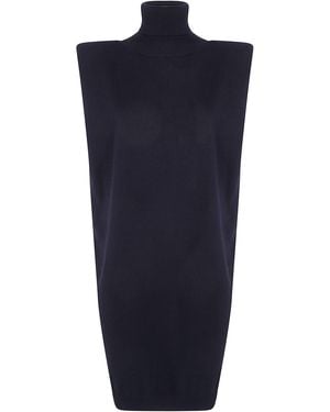 Twinset Sleeveless Turtleneck Dress - Blue
