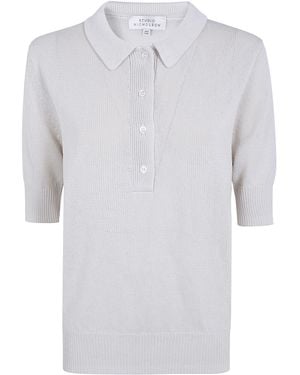 Studio Nicholson Knitted Polo - White