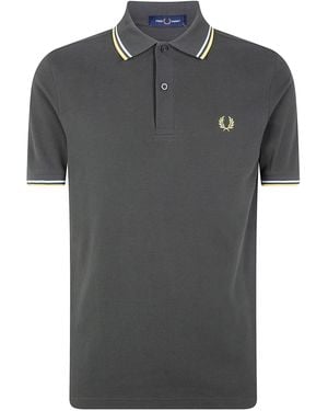 Fred Perry Twin Tipped Polo Shirt - Grey