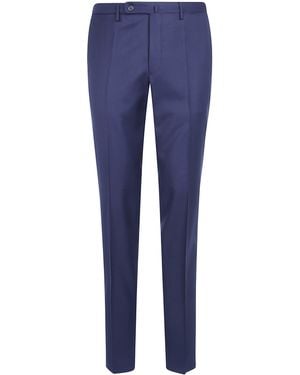 Incotex Trousers Regular Fit "Classic Regular Chino" - Blue