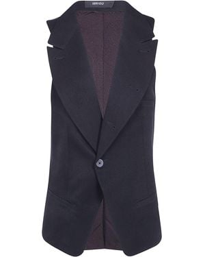 Ibrigu Long Vest "Haori" - Blue