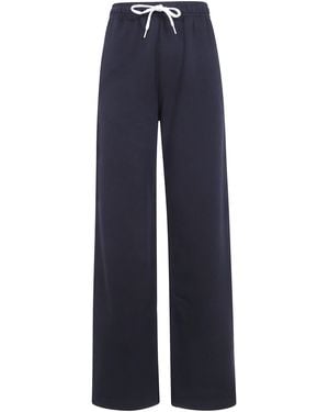 Polo Ralph Lauren Trousers Open Bottom "Knit" - Blue