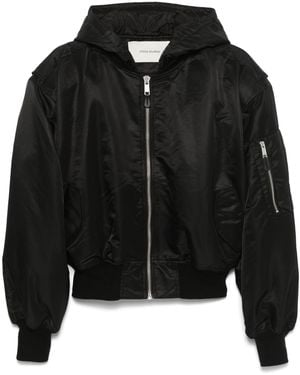 Entire studios Hooded Broad Bomber By - Black