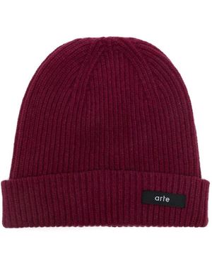 Arte' "Label" Beanie - Rosso
