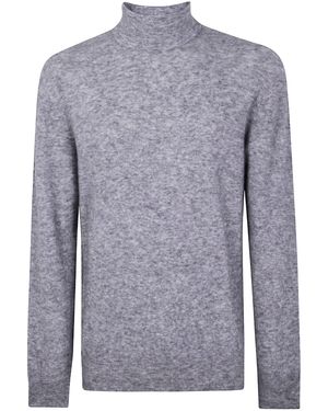 Nuur Maglione A Collo Alto A Maniche Lunghe - Blu