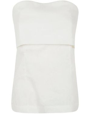 Semicouture Pepita Top - White