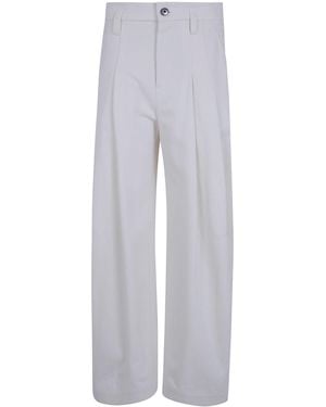 Brunello Cucinelli Trousers Wide Leg "Mb198P9022 C1101 Panama" - Grey