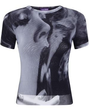 Jean Paul Gaultier T-Shirt Mesh Baby "Smoking - Black