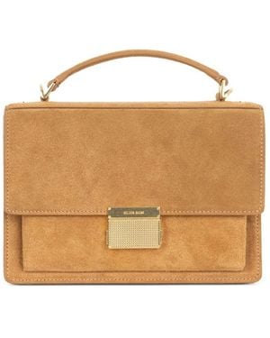 Golden Goose Venezia Bag Nabuk And Suede Body Shoulder Bag With Fringe - Brown