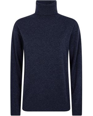 P.A.R.O.S.H. P. A.R. O.S. H. Jumper Cashmere Turtle Neck - Blue