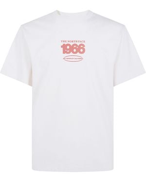 The North Face Track" Relaxed Short Sleeve Tee - White