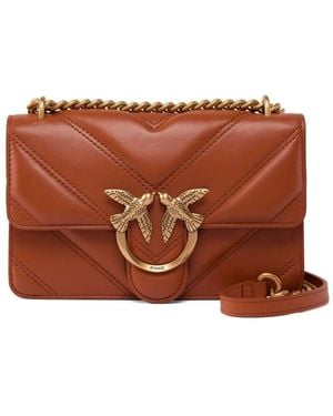 Pinko Love One Mini Light Dc Nappa Di - Marrone