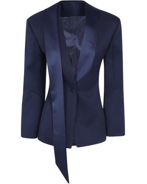 The Attico Jacket Classic "Scarf Classic Blazer" - Blue