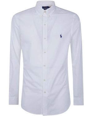 Polo Ralph Lauren Shirt Long Sleeve "Sport" - White