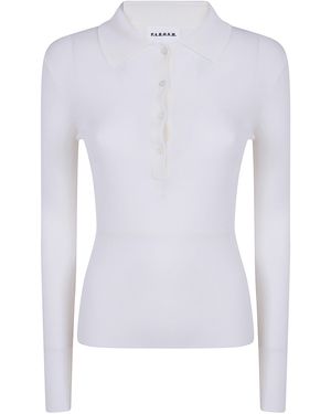 P.A.R.O.S.H. P. A.R. O.S. H. Jumper Wool Polo Neck "D540508.Long 002 Cream" - White