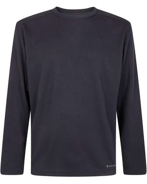 Snow Peak "Dry Thermal" Long Sleeves T-Shirt - Blue