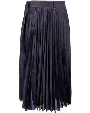Sacai Denim Mix Skirt Clothing - Black