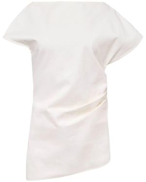 JW Anderson J. W.Anderson Top Drappeggiato Asimmetrico - Bianco