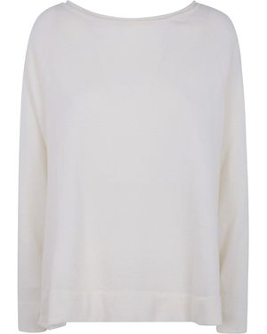 Knit Knit Sweater Reglan Sleeves - White