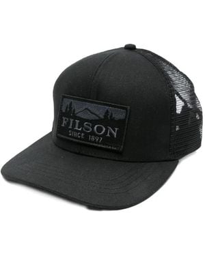 Filson Scenic Waxed Logger Mesh Cap - Black