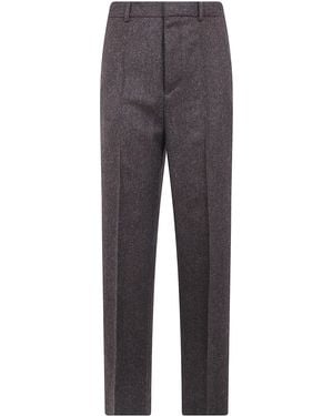 Maison Margiela Trousers Wool Tailored - Grey