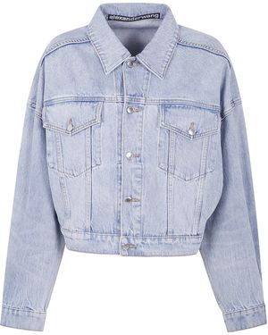 Alexander Wang Clip Trucker Jacket - Blue