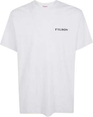 Filson T-Shirt Short Sleeves "Scenic Graphic" - White
