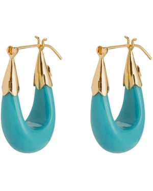 Gas Bijoux Earrings "Ecume Pm" - Blue