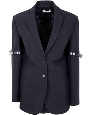Coperni Logo Belted Blazer - Black