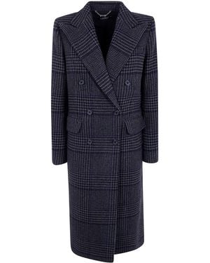 Ralph Lauren Coat Peacoat "Woven Peacoat Coat" - Blue