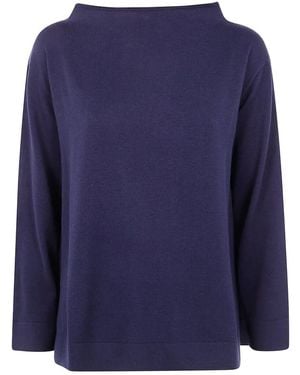 Liviana Conti Astrid Jumper With Edges - Blue