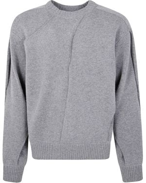 Axel Arigato "Maglione Con Pannelli A Cucitura" - Grigio