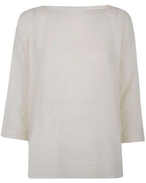 Daniela Gregis 'Camicia Quadrato' Washed Wool Shirt - White