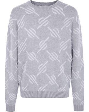 Daily Paper "Tevin Monogram" Knit Jumper - Grey