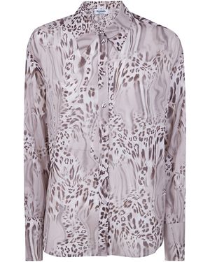 Blugirl Blumarine Silk Stretch Over Shirt - Grey