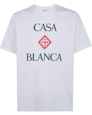 CASABLANCA T-Shirt Classic "Classic T-Shirt" - White