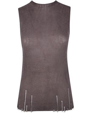Uma Wang Sleeveless Top - Brown