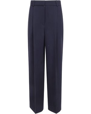 TOTEME Double Pleat Fluid Trousers - Blue