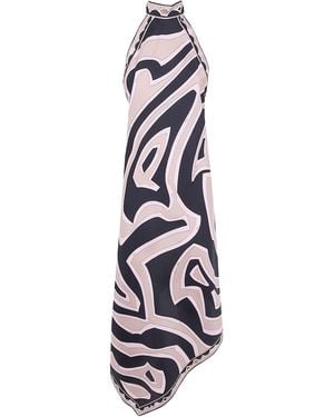PUCCI Silk Twill Midi Dress - White