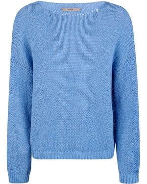 Nuur Boat Neck Jumper - Blue