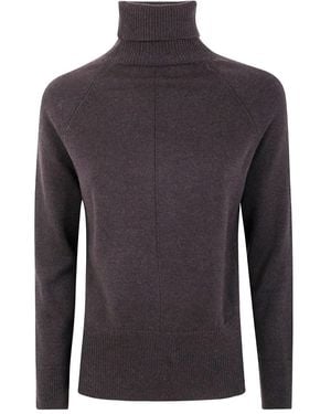 Anneclaire Wool & Cashmere Raglan Turtleneck - Blue