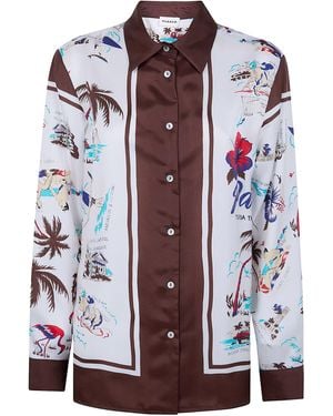 P.A.R.O.S.H. P. A.R. O.S. H. "Scard" Foulard Print Shirt - Red