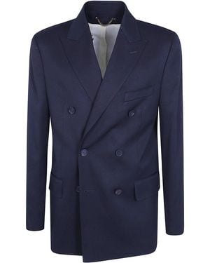 Golden Goose Giacca Doppiopetto "Golden M's" - Blu