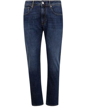 Incotex Denim Stretch A 5 Tasche Di Incotex Divisio - Blu